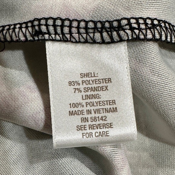 ROZ & ALI, NWOT, WOMENS, SLEEVELESS DRESS IN BLACK, PINK & WHITE. SIZE 8P - Picture 9 of 10